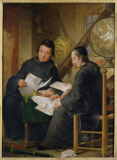 PP Leseur و Francois Jacquier (1711-88) في روما ، 1772 بواسطة لويس جابرييل بلانشيت